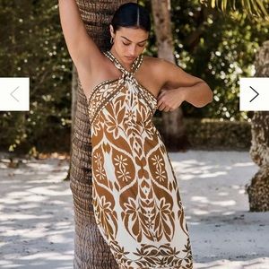 Anthropologie Vineet Bahl Printed Halter Dress XS NWT